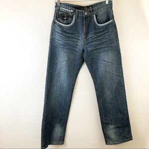 GS115 100% Cotton Blue Vintage Denim size 32